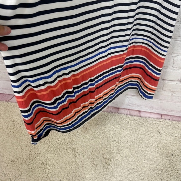 Old Navy Black White Sleeveless Sheath Maxi Dress stretchy size large tropical - Picture 5 of 9